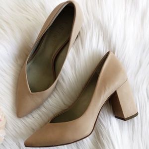 1 State Saffy pump, nude beige cipria leather